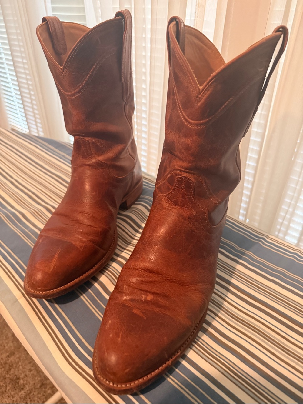 Tecovas The Earl Scotch Goat Roper Boots USED Size 11 - Picture 5 of 7